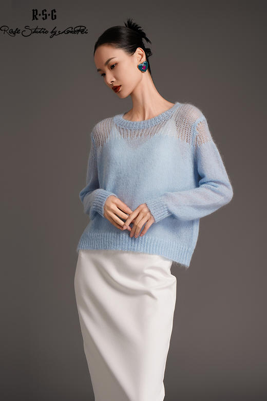 RSG2023郭培成衣品牌早秋廓形马海毛针织毛衣 商品图5