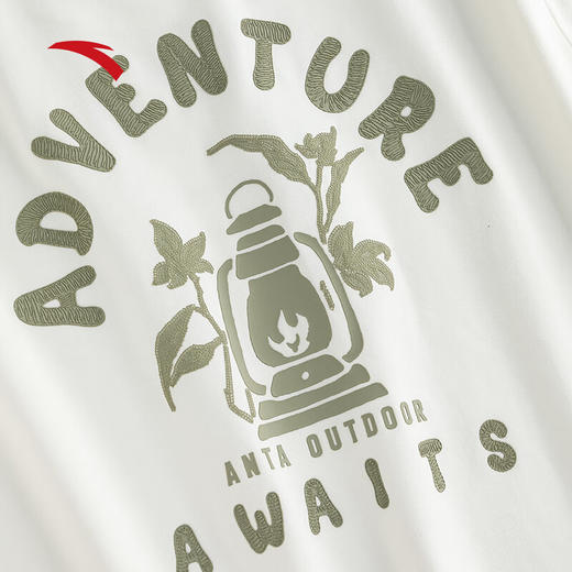 安踏冰丝T丨户外休闲针织短袖女士夏季新款趣味印花t恤上衣162526105 商品图5