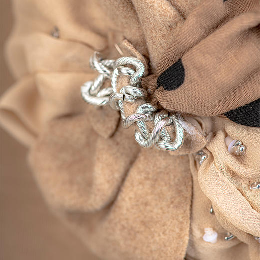 RSG郭培成衣品牌春夏季原创手作花朵装饰爱心无袖连衣裙 商品图3