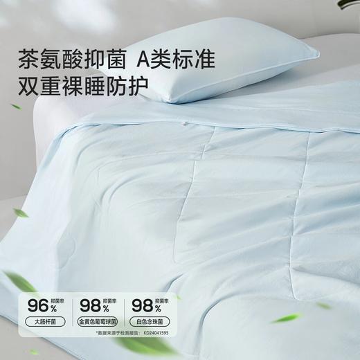 水星家纺 全棉柔软舒适亲肤被子 A类抑菌云棉水洗棉花夏被 商品图4