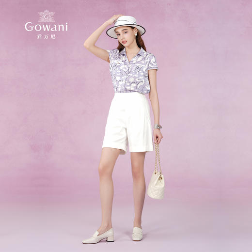 乔万尼真丝衬衫女新款夏季19mm重磅桑蚕丝上衣ET2C231 商品图2