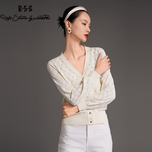 RSG郭培成衣品牌镂空纯色针织外套设计感小众女夏天 商品图1