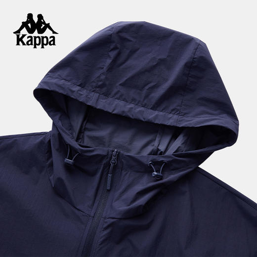 Kappa卡帕背靠背运动外套2025新款休闲连帽防风衣户外防晒服夹克K0F32FJ21 商品图2