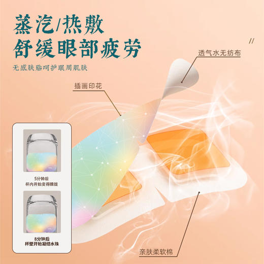艾草蒸汽眼罩5贴/盒 热敷睡眠艾灸眼罩正品 商品图2