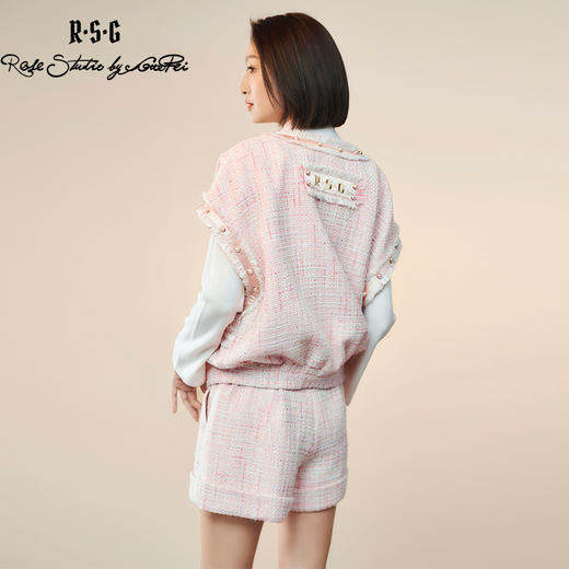 RSG郭培成衣品牌原创设计粗花呢重工钉珠套装短裤马甲套装 商品图3