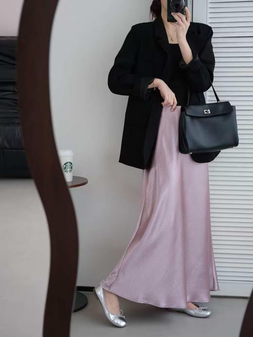 进口醋酸缎面最高版丝滑荷叶半身裙 商品图1