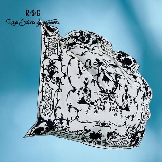 RSG郭培成衣品牌 优雅真丝方巾《优雅的沉淀》 商品图1