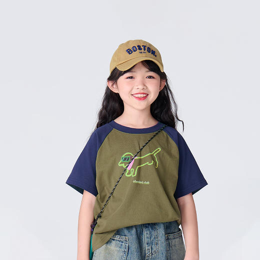 3件起拍  最大160码❗【贝叮熊·冰岛棉插肩款短袖T恤】  ✅95%棉5%氨纶，瞬间凉感，长效低温，清爽舒适  ✅3D裁剪工艺，天然环保，抗菌防螨，冰爽速干  ✅母婴A类，重工细节，品质绿色健康生活 商品图3