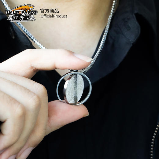 【官方正版】辽宁飞豹男篮 | 球员印签旋转项链队徽球迷钛钢链 商品图1