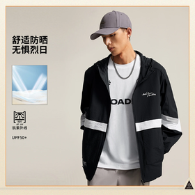 李宁韦德系列男子外套夏季冰感舒适防晒宽松运动风衣AFDV121