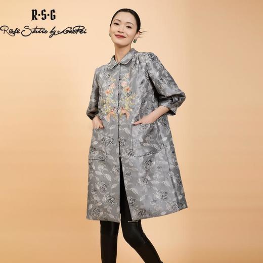 东方境X郭培联名系列：轻高定繁花刺绣风衣 商品图0