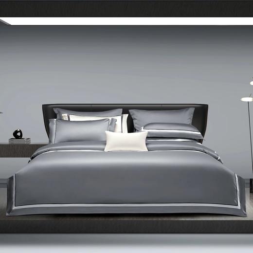 水星家纺140S高端素色春山如辉/春山如黛长绒棉四件套 商品图1