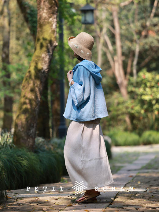 PETIT SCHAN小闪 #068 petit schan's garden小闪的后花园 极细拉菲草手工编织遮阳帽渔夫帽 商品图3