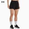 安德玛女士UA Flex二合一梭织短裤1376936-001 商品缩略图0