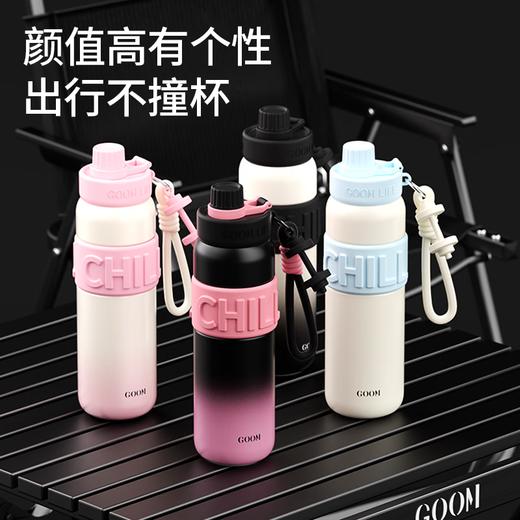 GOOM  格沫轻运动系列保温壶680ml  GM-24AW-B12 商品图0