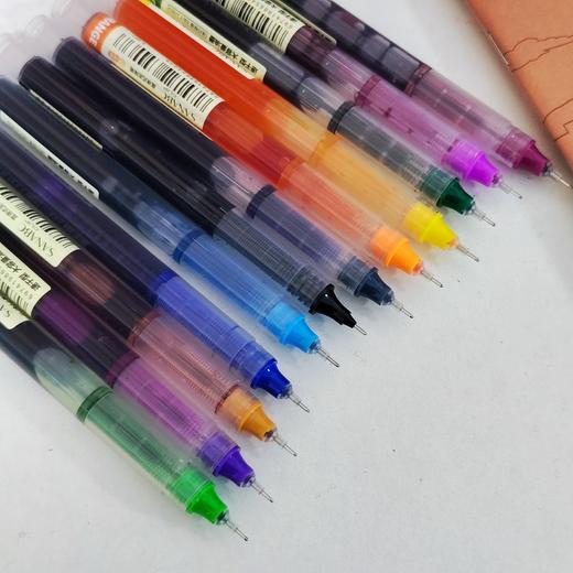 【家居百货】9.9元得12支【彩色直液速干笔】1支能当4支用！刷题、办公、记笔记真心好用 商品图11