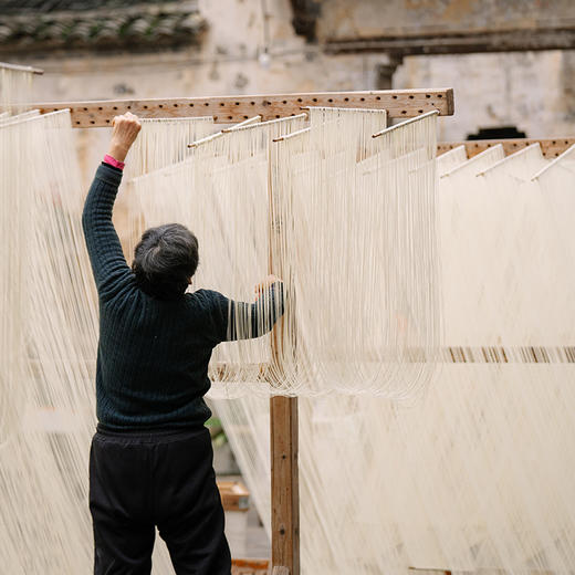 非遗美食 桐伊味新合索面 桐庐纯手工索面 劲道爽滑自然发酵纯天然0添加 商品图3