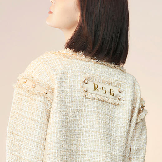RSG郭培成衣品牌原创设计粗花呢钉珠套装短外套半身裙套装 商品图4