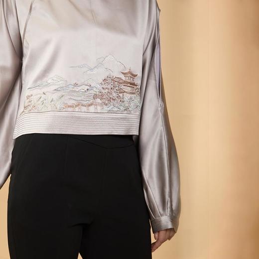 东方境X郭培联名系列：轻高定亭台楼阁刺绣短上衣 商品图1
