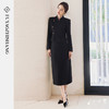 FUYAO扶摇 新中式西装两件套女2025春季新款国风经典黑半身裙套装 商品缩略图3