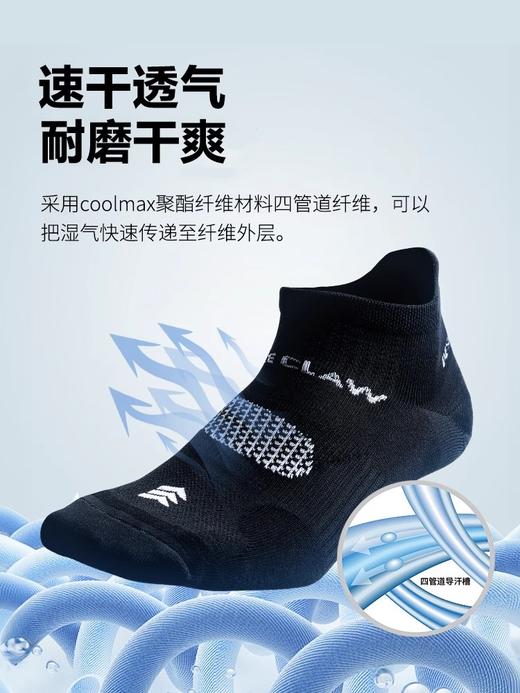鹰爪天行者弹力coolmax透气男士袜子春夏季船袜短袜 商品图3