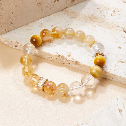 【美人精选】乘风2025✖️ISME【八方来财 】黄水晶多宝手串黄塔晶财气满满手链男女同款 商品图1