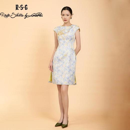 东方境X郭培联名系列：轻高定麦穗刺绣新中式旗袍礼服 商品图4