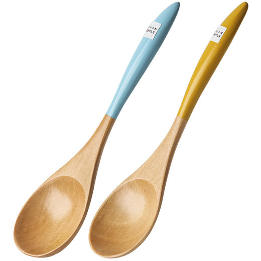 日本进口石田白木彩色汤匙 蓝色 商品图1
