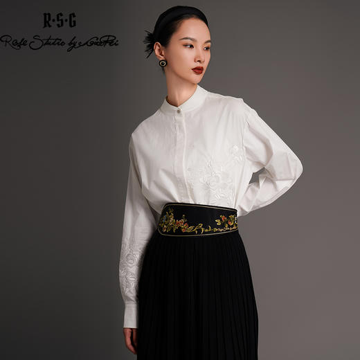 RSG2023郭培成衣品牌国风复古繁花硕果刺绣腰封 商品图3