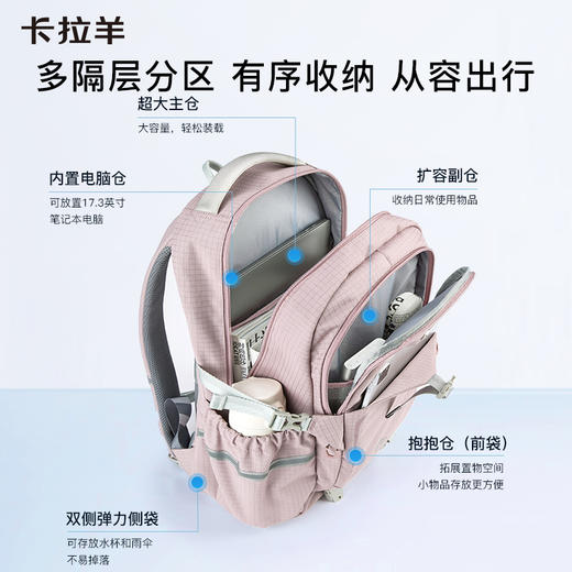【考拉抱抱包】五维减负防下坠超轻防水通勤双肩包背包CX5529/L 商品图10