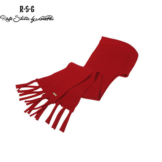 RSG郭培成衣品牌原创设计纯羊毛绞花连帽围巾 商品图3