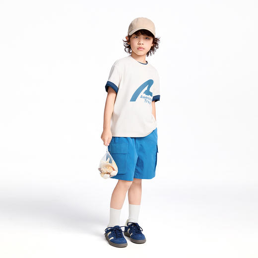 【实体店同款】男童全腰梭织中裤夏季新款安奈儿童装AB526653 商品图5