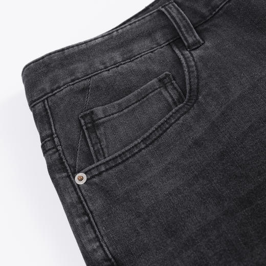 HX 夏季水洗直筒牛仔九分裤Y210420002101 商品图3