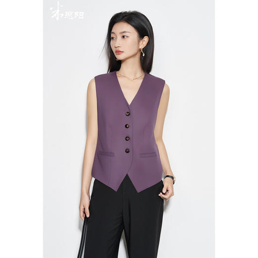 优雅叠穿马甲 时尚百搭 立体修身剪裁 米思阳2026春季新款知性外套女1327 商品图0