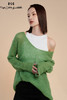 RSG郭培线上成衣品牌纯色V领马海毛简约针织镂空女款毛衣上衣外套 商品缩略图5