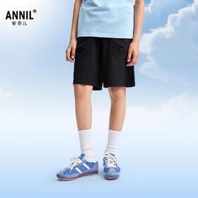 男童全腰针织中裤夏季新款安奈儿童装EB526102