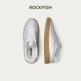 Rockfish 909芭蕾风银色德训鞋早春百搭平底运动休闲板鞋