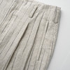 ROMI STUDIO“自我轮廓”100%亚麻条纹肌理感透气直筒西裤421K6007 商品缩略图2