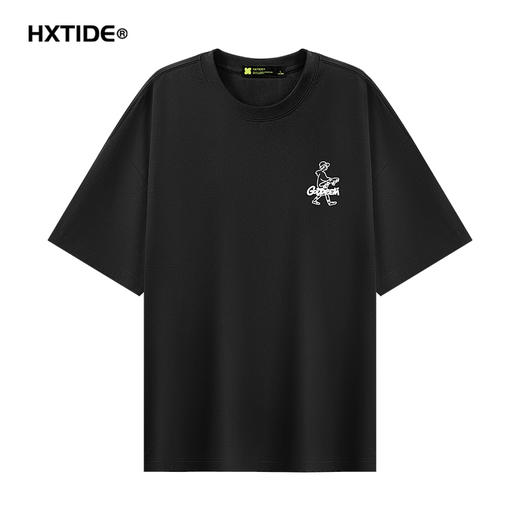 【断码清仓】HX 夏季圆领短袖T恤微宽松版型C102420431101/02/03 商品图2