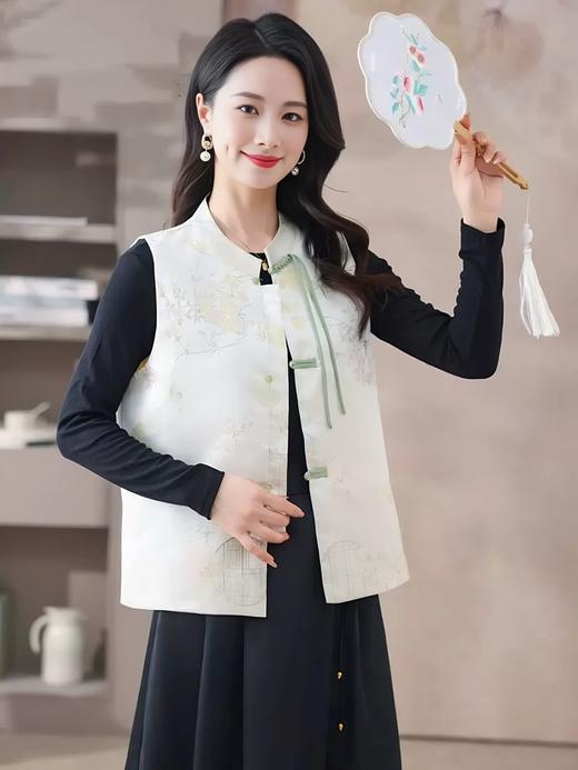 女装25春夏新品刺绣真丝马甲2274-XZQ2502 商品图3