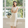 剩S/M 米思阳2025夏季新款气质通勤无袖醋酸连衣裙修身职业西装打底裙女1745 商品缩略图3