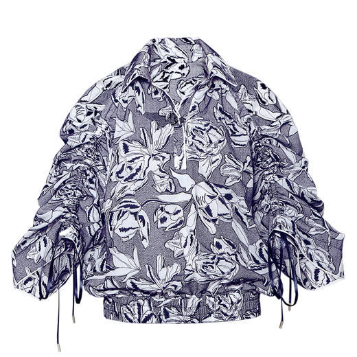 RSG郭培成衣品牌原创高级设计短款文艺风纯棉女装上衣 商品图4