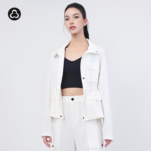 TITIKA ACTIVE机能风防水收腰夹克运动白色工装外套31192 商品图0