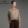 RSG郭培成衣品牌美拉德蝙蝠袖短款设计感7字休闲针织羊绒毛衣 商品缩略图2