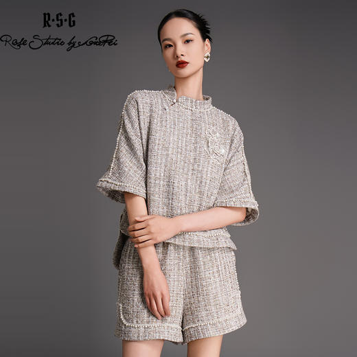 RSG2023郭培成衣品牌原创小香风中式粗花呢套装 商品图1