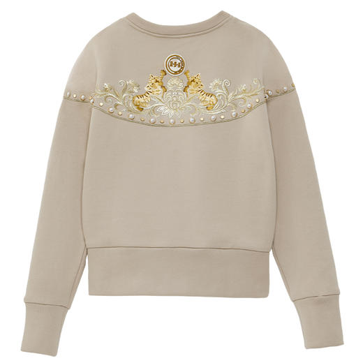 RSG郭培成衣品牌原创设计珍珠幼虎刺绣纯棉套头长袖卫衣女装 商品图4