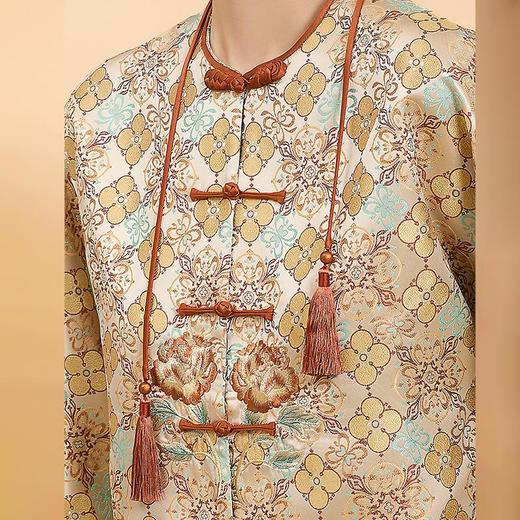 东方境X郭培联名系列：轻高定牡丹刺绣提花盘扣外套 商品图1