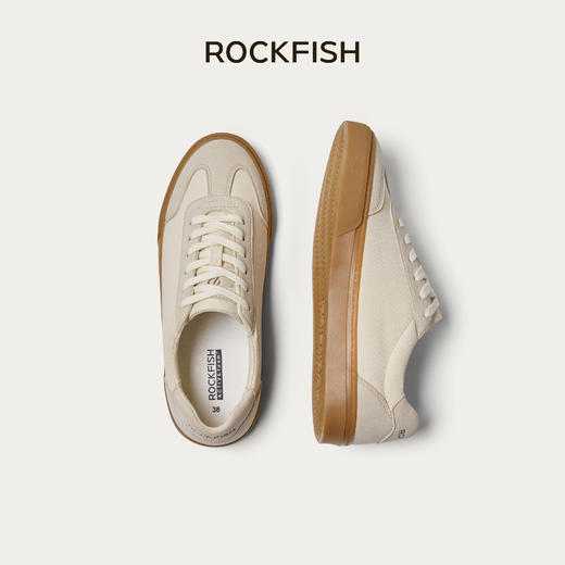 Rockfish 901防泼水复古轻运动休闲帆布德训鞋男女同款 商品图0