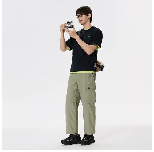 点此购买 可隆夏季男女款防晒插画师evergreenUPF50+速干短袖T恤 qk 314031 商品图12