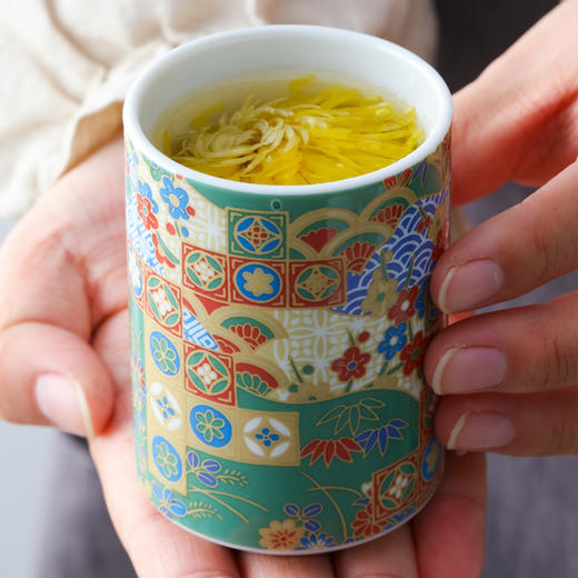 日本进口西庵窑京友禅茶杯套装 商品图4